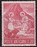 Vatican City State 1965 Religión 10 Liras Rojo Scott 420. Vaticano 420. Subida por susofe